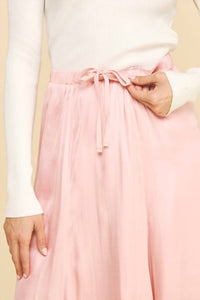 Pinch - Woven Satin Midi Skirt