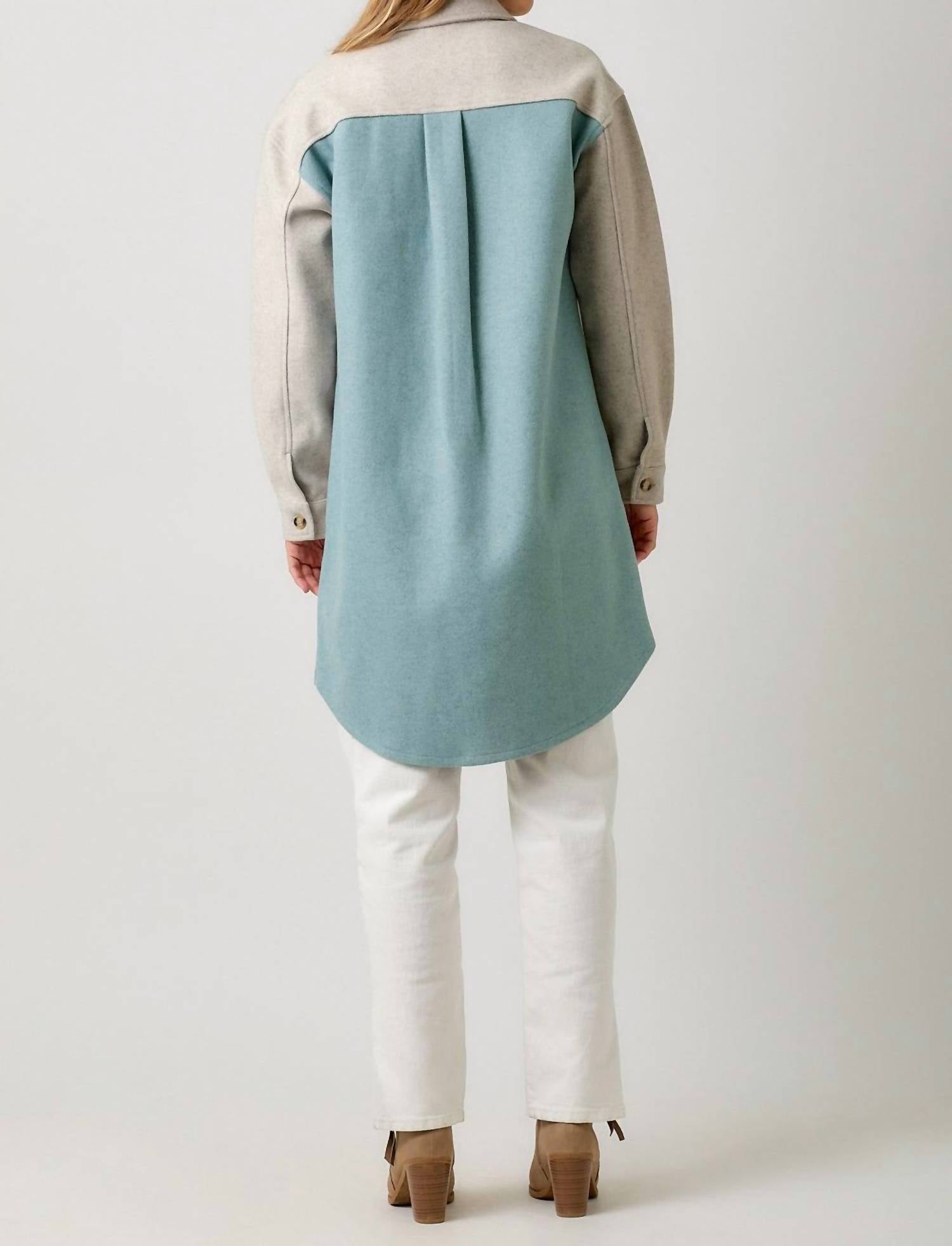 Mystree - Fae Color Block Shacket