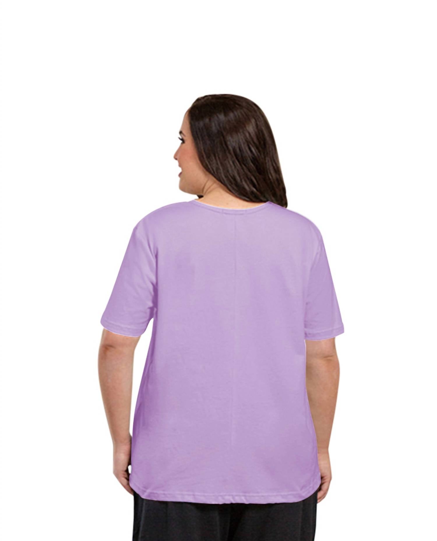 On The Plus Side - Cotton Short Sleeve Tee - Plus