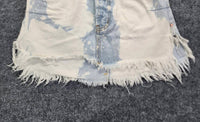 ONE TEASPOON Women's Sea Drifter Vanguard Skirt in light wash - women's skirt - detail view