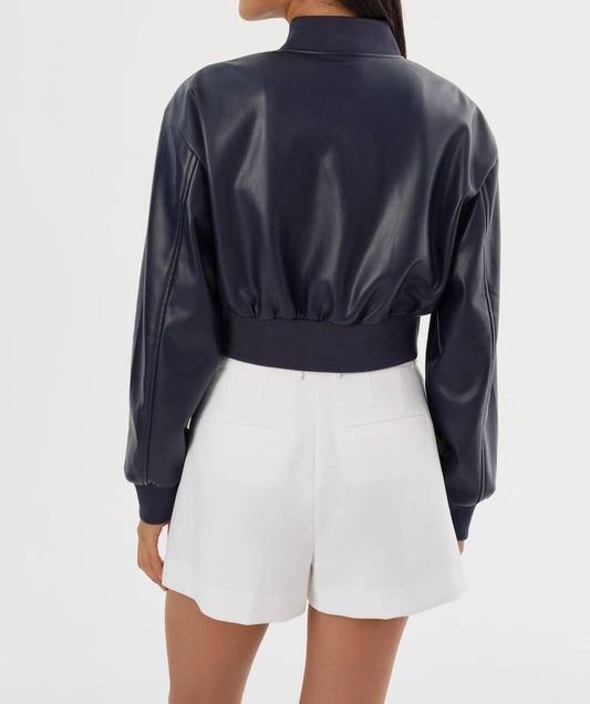 Lamarque - Evelin Faux Cropped Bomber Jacket