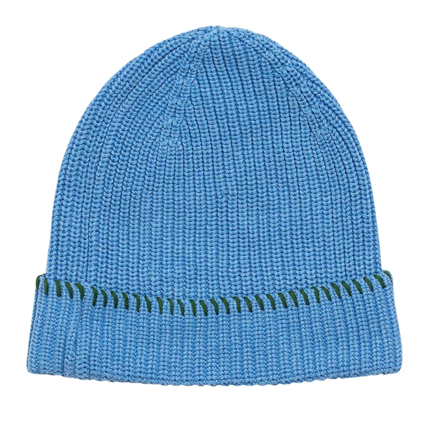 KERRI ROSENTHAL Women's Max Heart Beanie in spirulina - women's hat - detail view