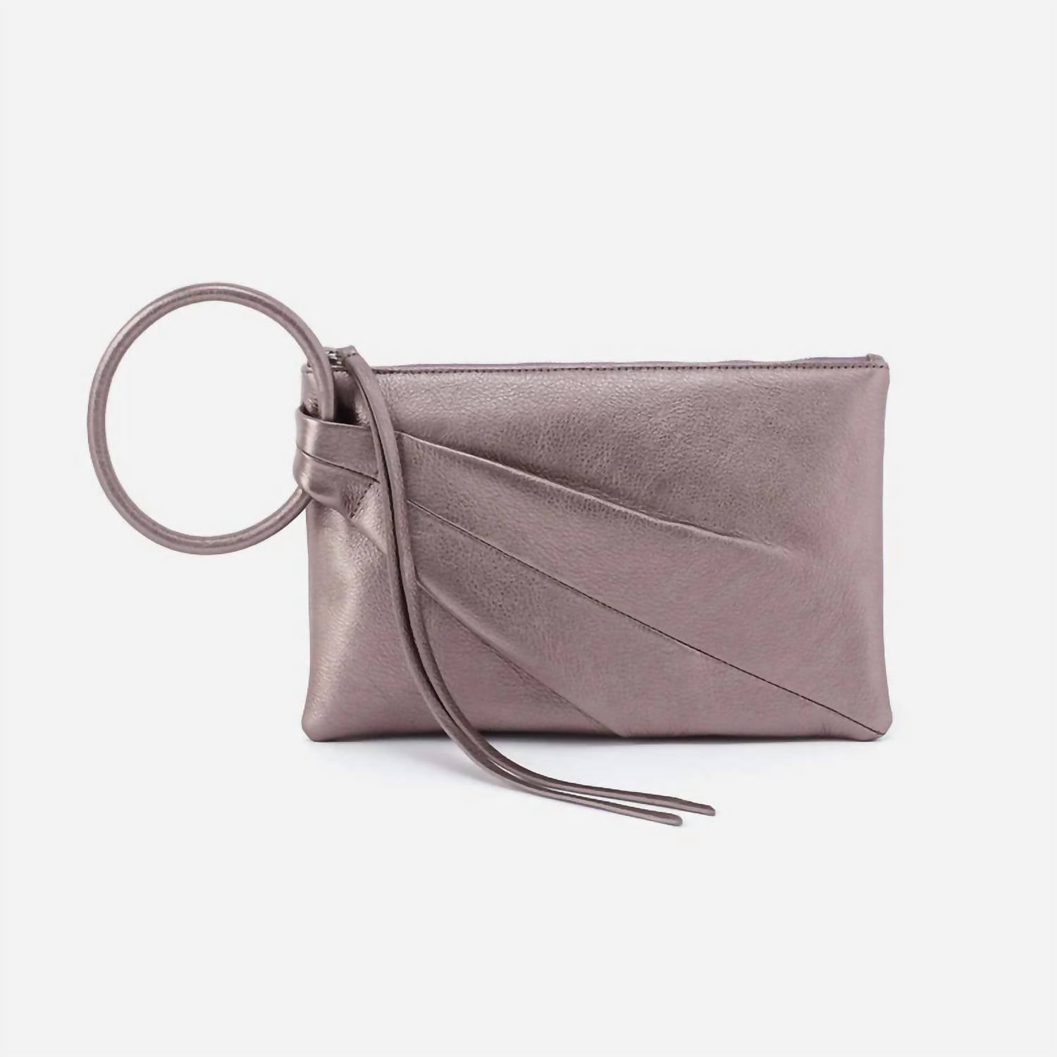 HOBO Women's Sheila Soft Circle Wristlet Bag in pewter slur - women's bag