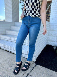 Kancan - Tessa High Rise Slim Straight Jeans