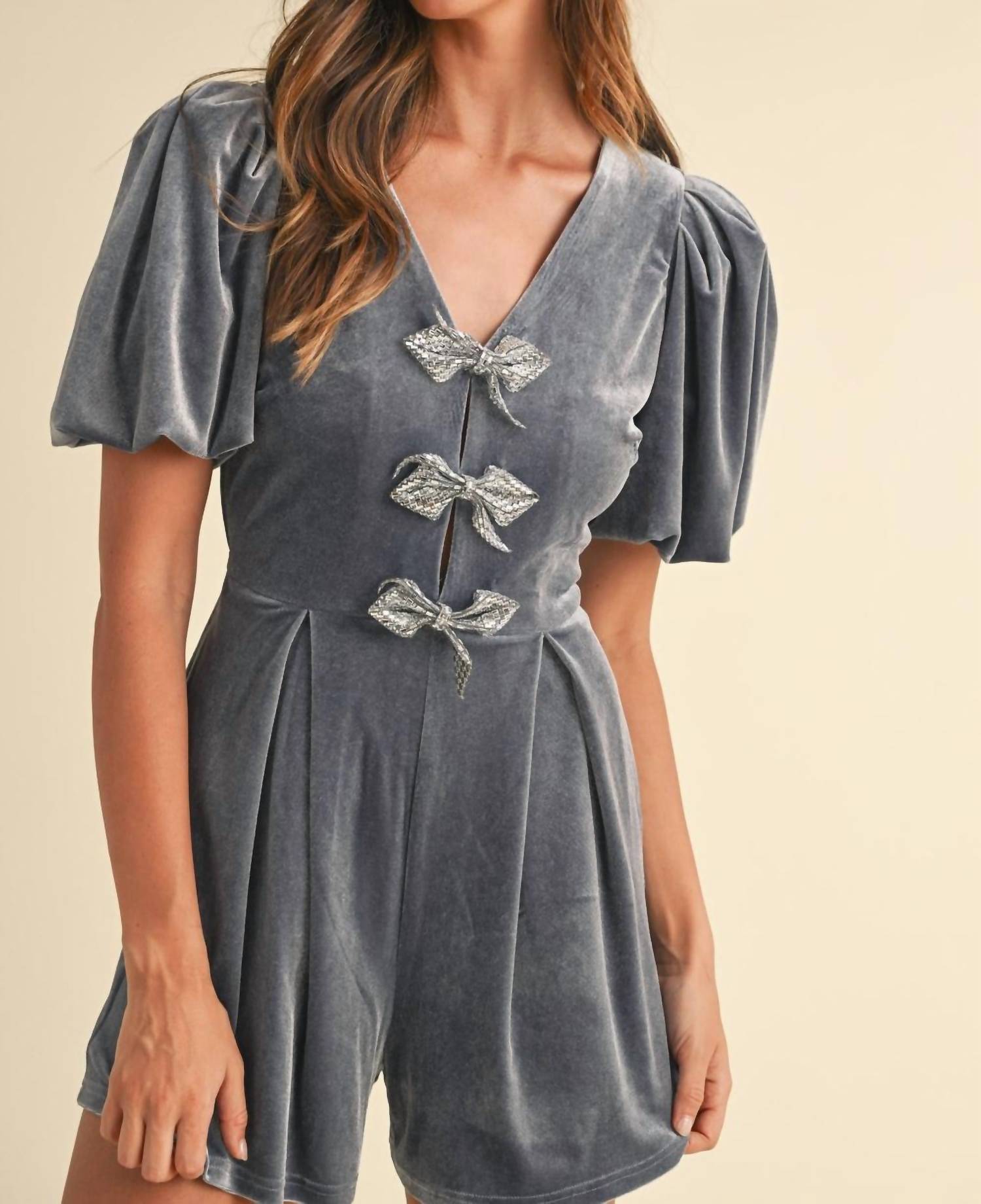 Mable - Pirella Velvet Romper