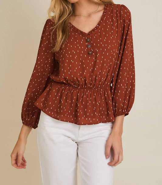 Gilli - V-neck Button-up Long Sleeve Shirt
