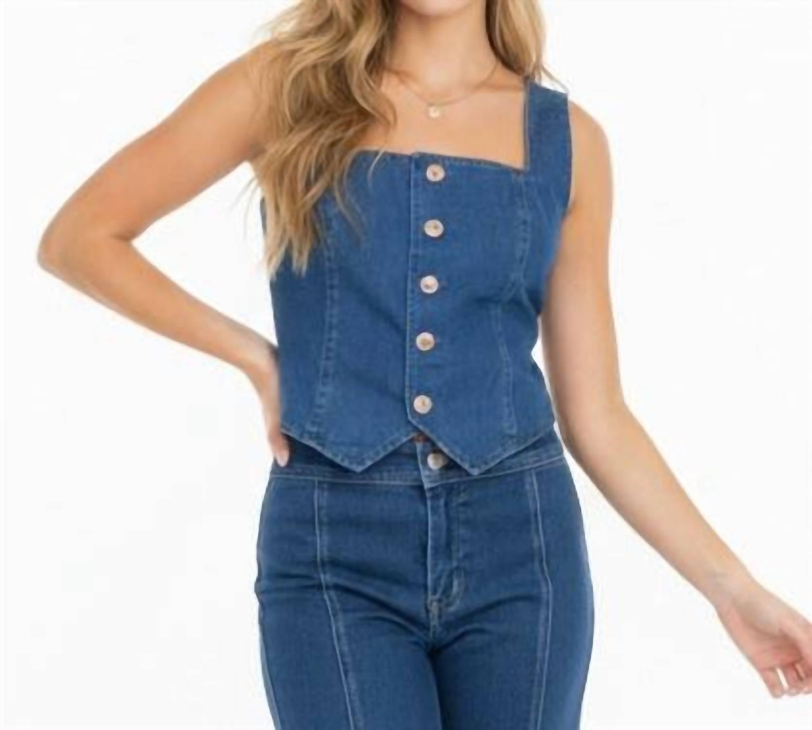 Reformation - Cropped Button Up Top