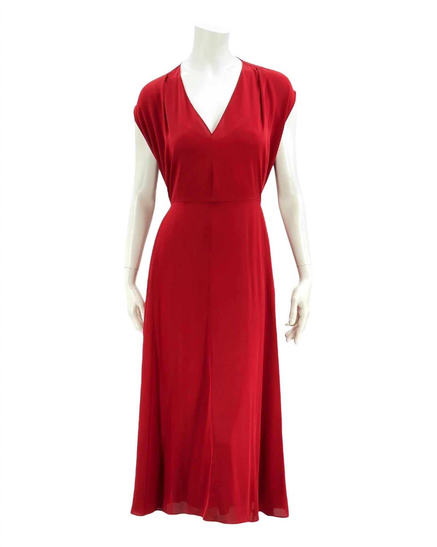 Valentino - Women's Plunge Drape Dress