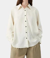 Cordera - Oversized Pencil Striped Shirt