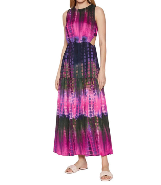 Desigual - TIE-DYE CUT-OUT MAXI DRESS