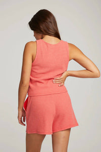 Chaser - Waffle Button Up Tank