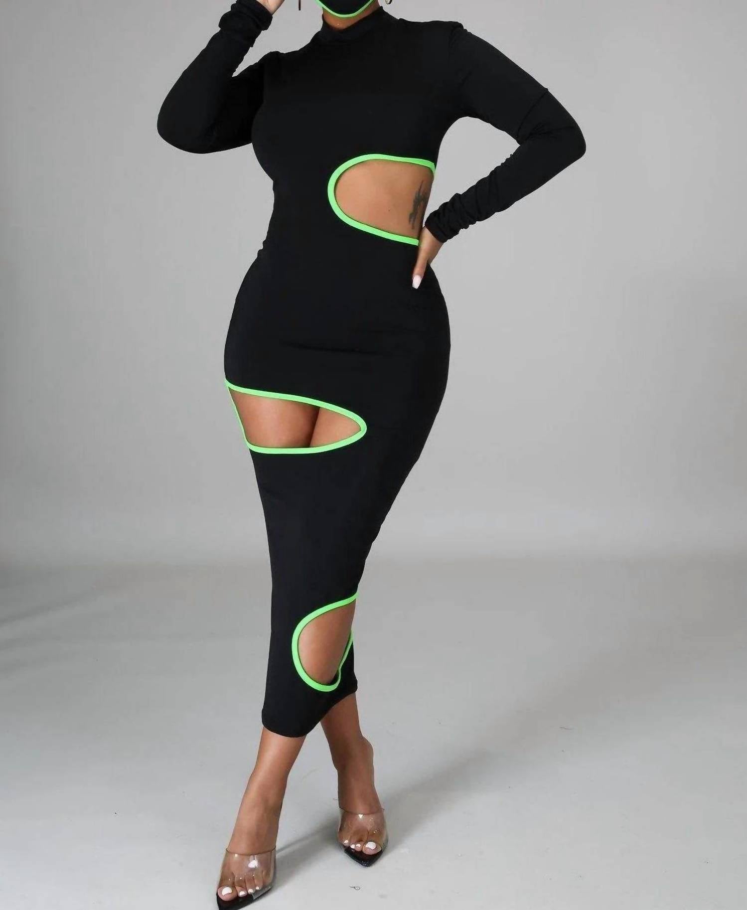 Good Time Usa - Take A Peek Cut Out Midi Dress