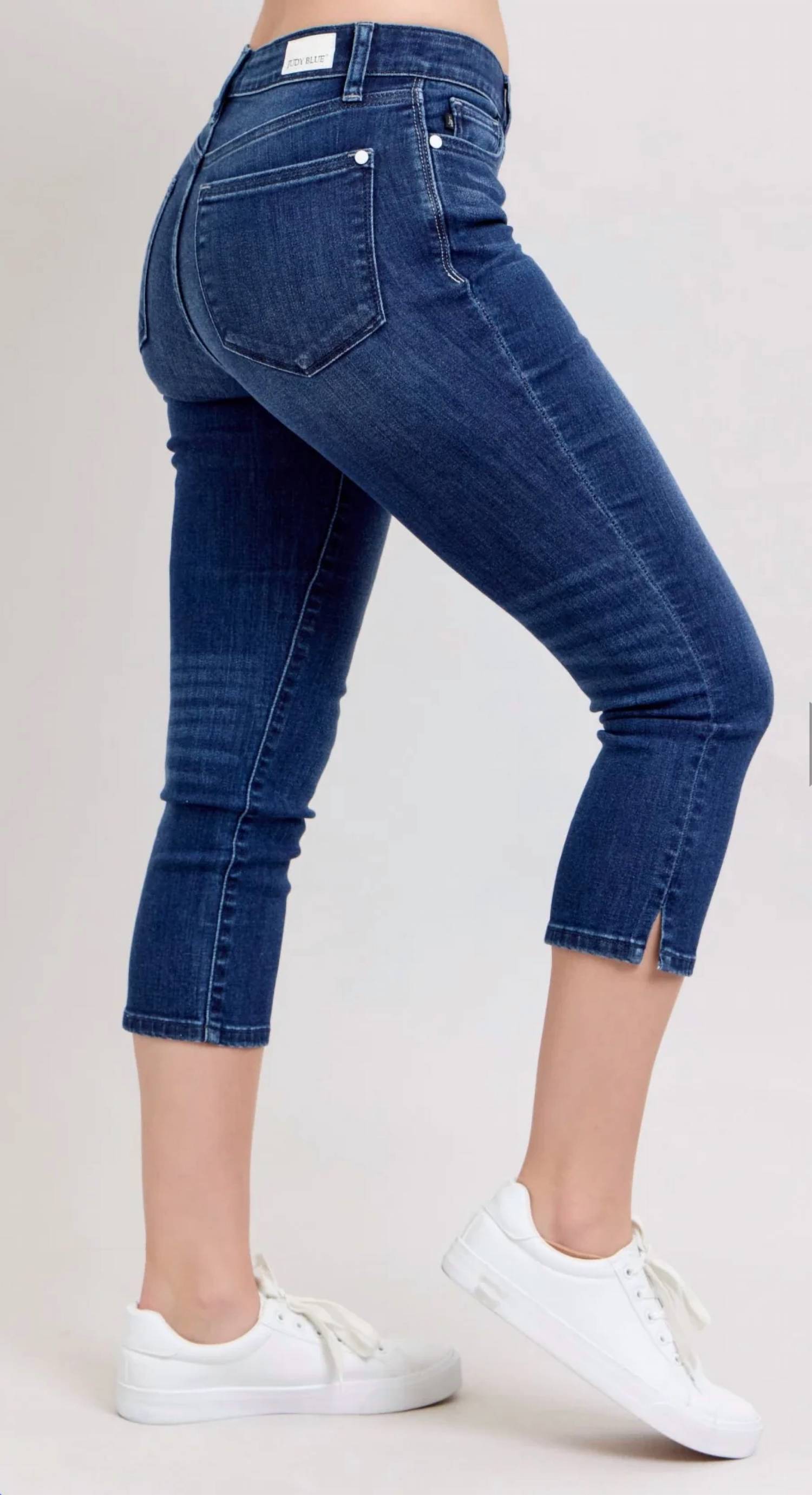 Judy Blue - Side Slit Capri Jeans