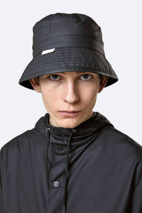 Rains Unisex Waterproof Bucket Hat in black - women's hat - alternate view