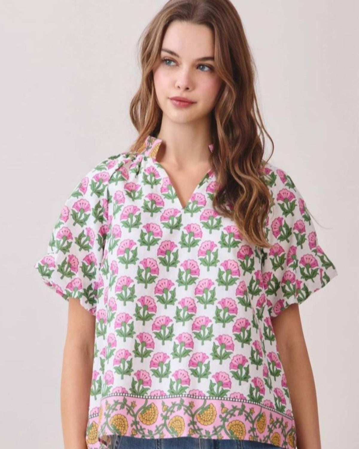 Tcec - Bloom Border Top