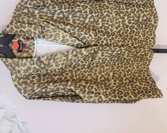 Shimmer Leopard Blazer