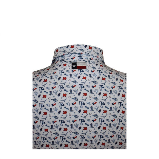 Horn Legend - Men's Texas Print Polo