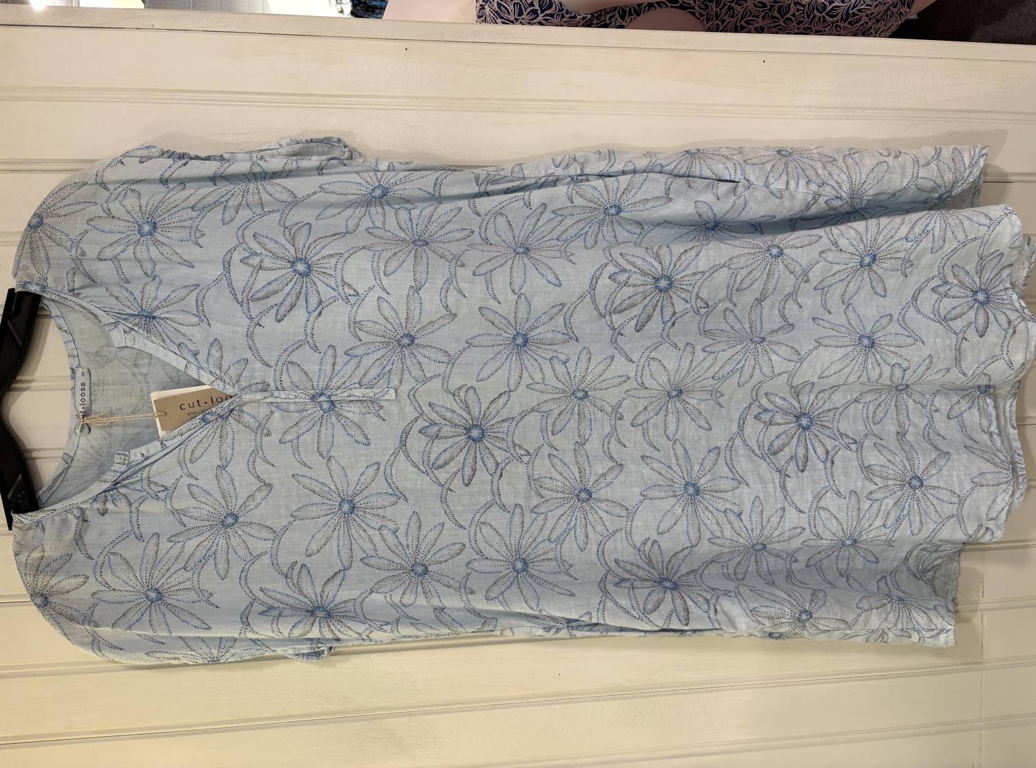 Cut Loose - Short Sleeve Henley Dress