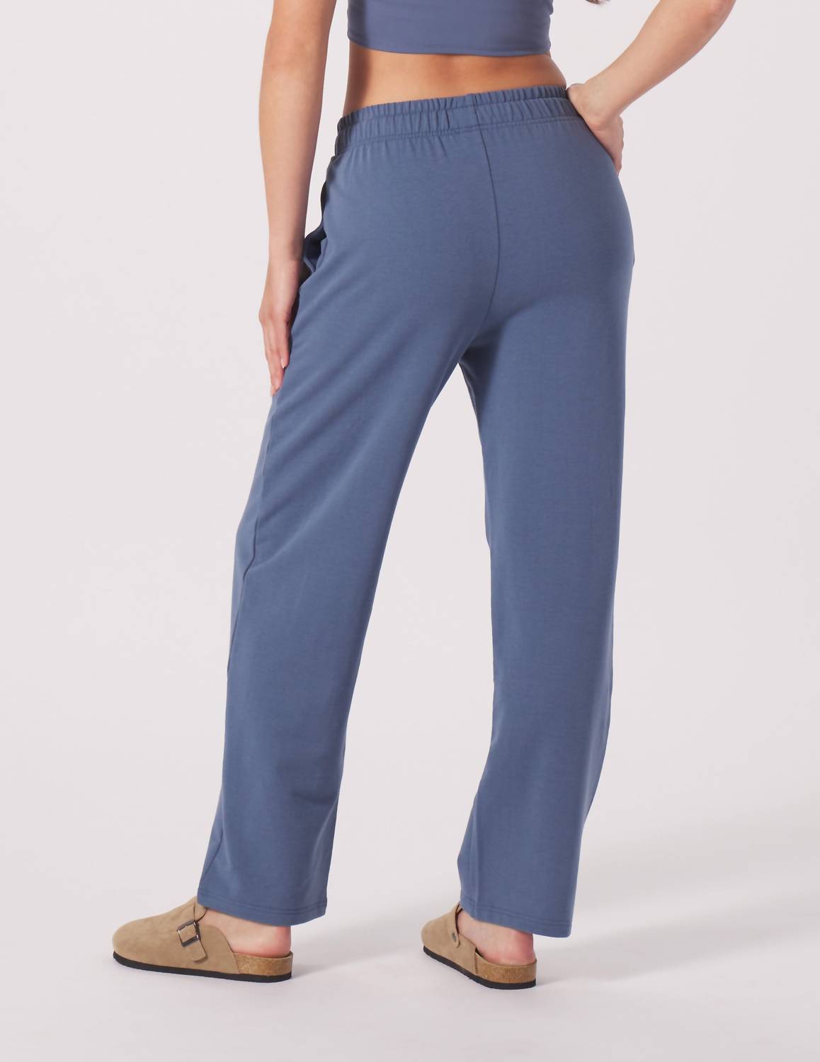glyder Straight Leg Sweatpant in washed blue - women's pants - view 4