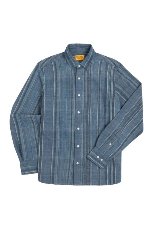 Original Madras Trading Company - Men's Straight Collar Long Sleeve Shirt