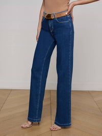 L'Agence - Clayton High Rise Wide Leg Jeans