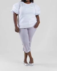 Joh - Runa Pointe Knit Top With Diamond Studs