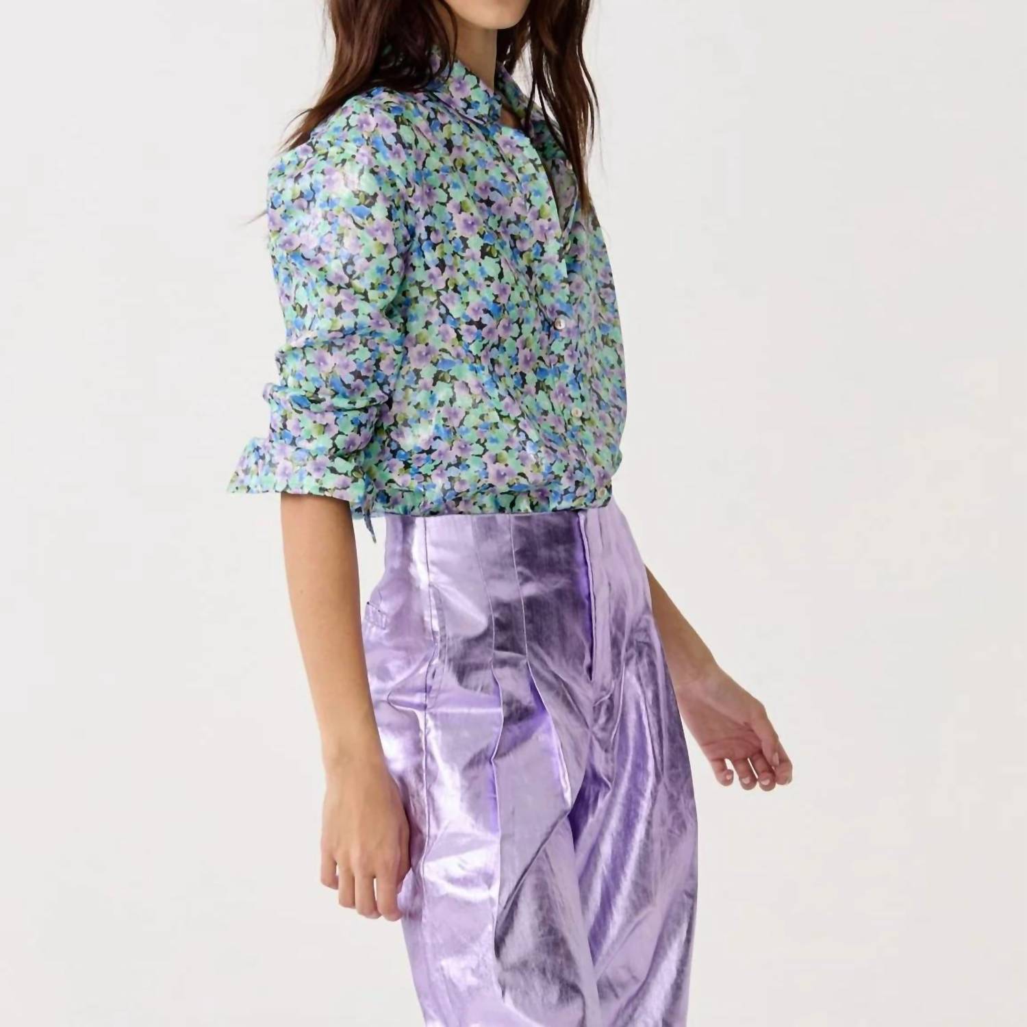 Lanhtropy - San Marino Metallic Linen Shirt