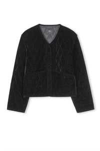 Rails Kiko Boxy Fit Jacket in black velvet - women's jacket - view 5