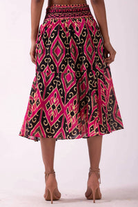 Ash & Eden - Smocked Waist Skirt