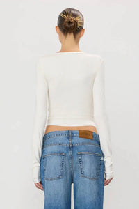 Eterne - Long Sleeve Boatneck Top