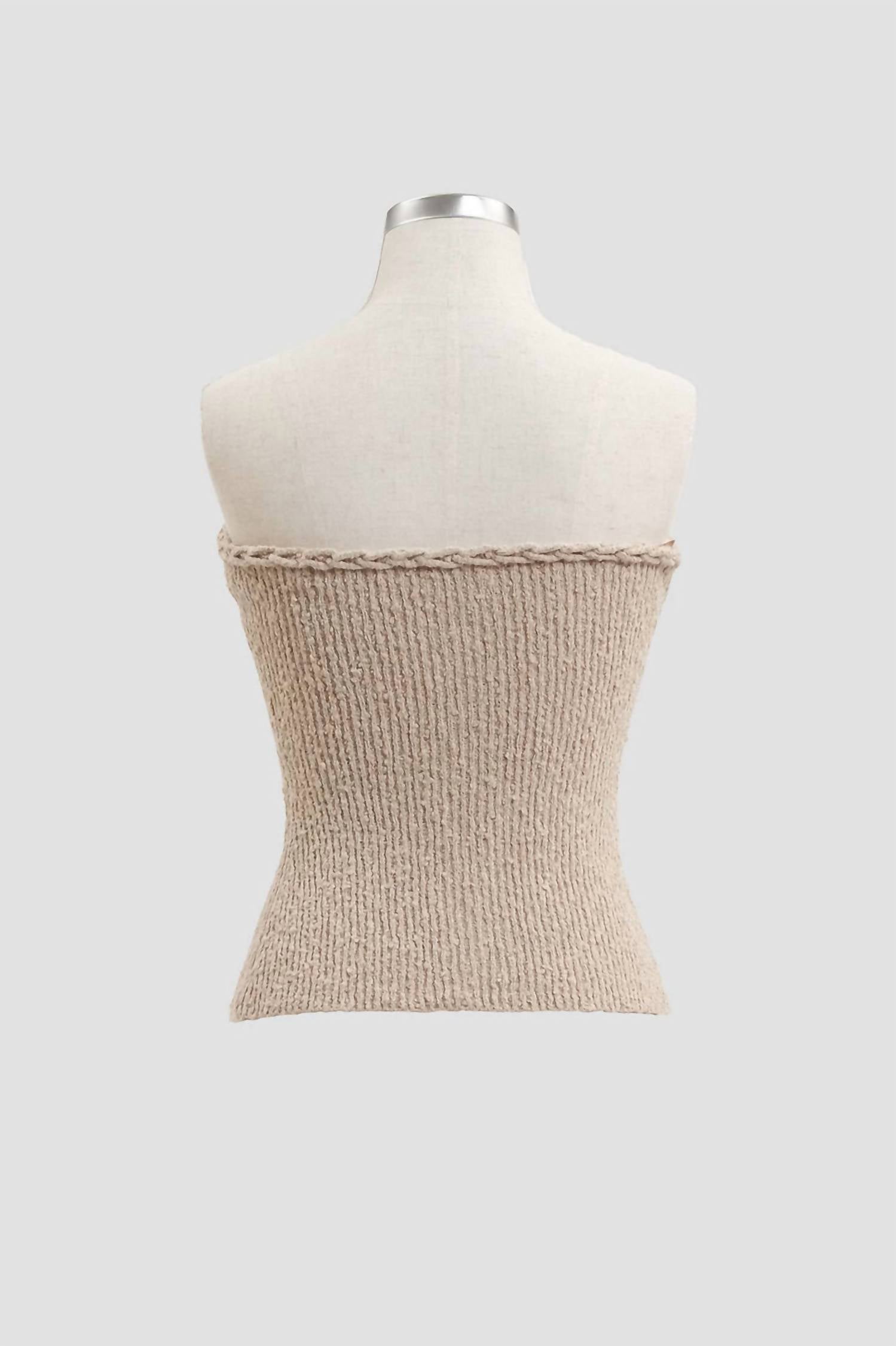 Moon River - Braided Sleeveless Sweater Top