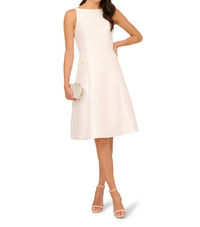 Adrianna Papell - Button Mikado Midi Dress