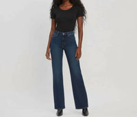 VERVET BY FLYING MONKEY Bella Flare Jeans in restructure - women's jeans