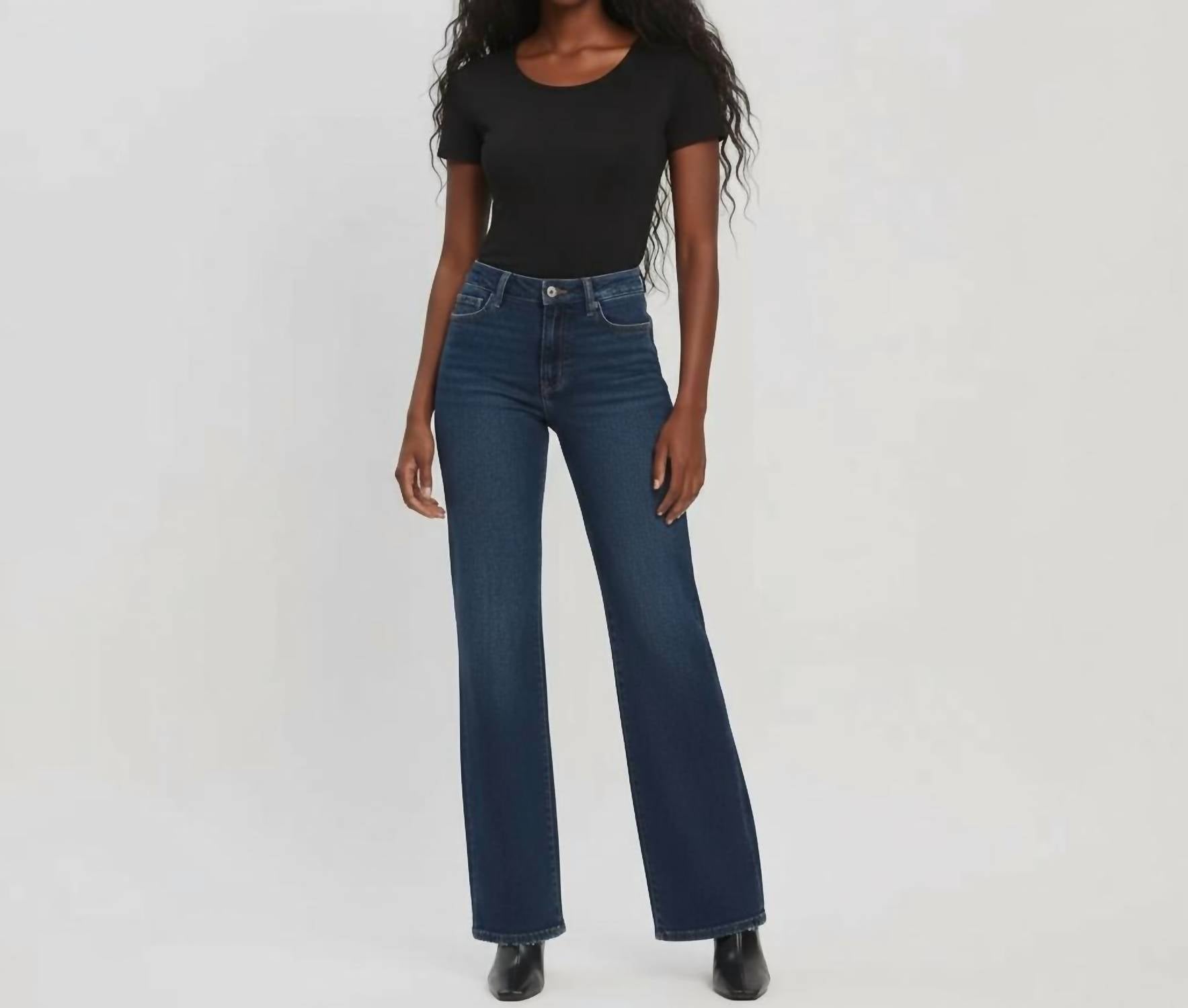 VERVET BY FLYING MONKEY Bella Flare Jeans in restructure - women's jeans