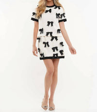Why Dress - Ribbon Knit Pattern Skirt