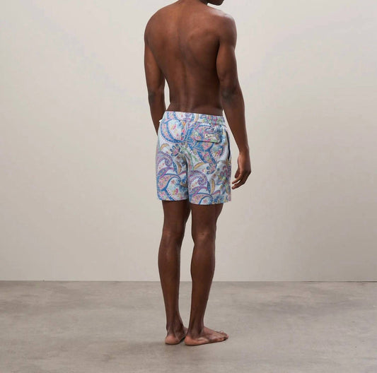 Hartford - Printed Seersucker Swim Shorts
