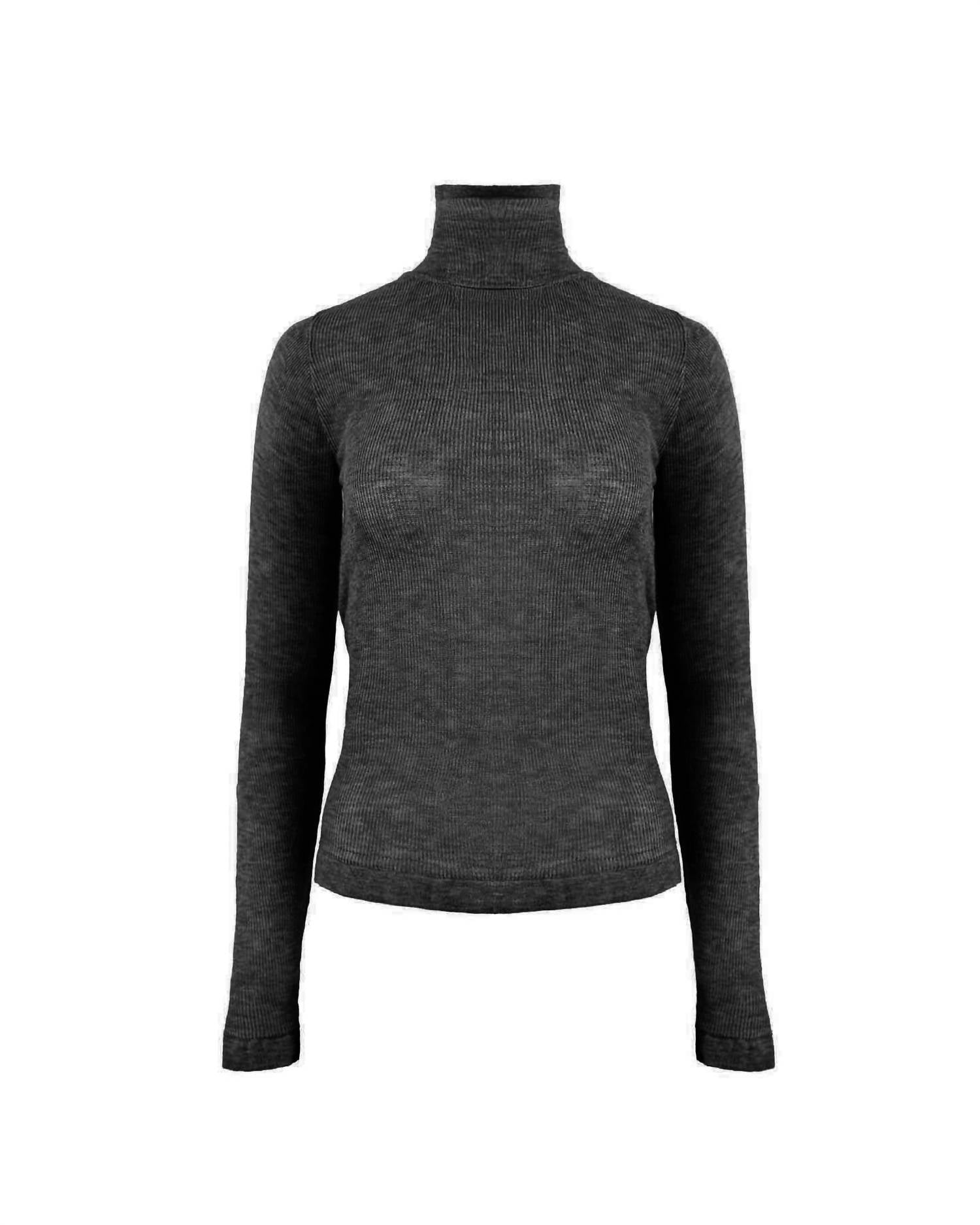 Theo The Label - Women's Nomia Sheer Knit Turtleneck Top