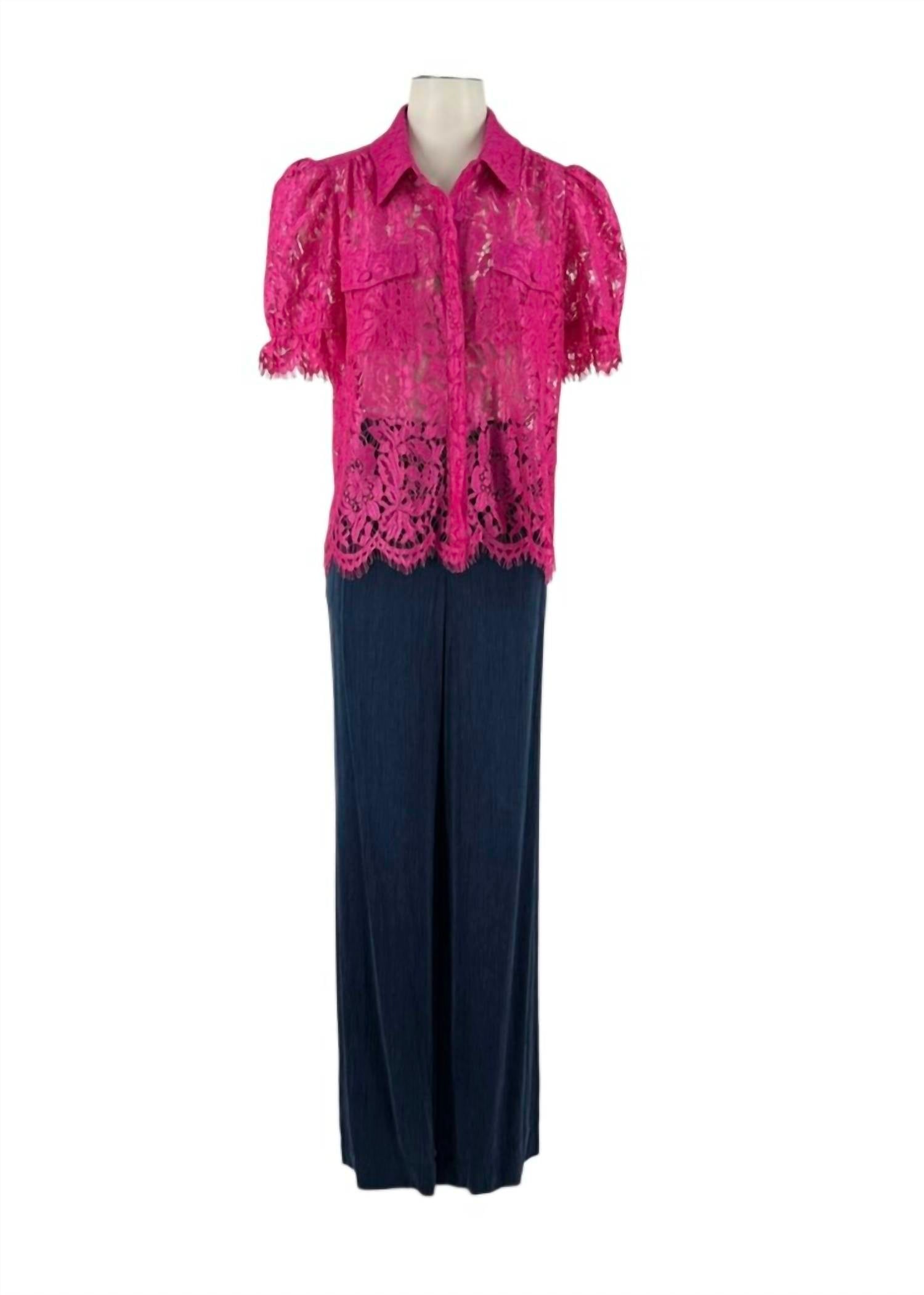 Ecru - Women's Soft Rayon Textured Pants
