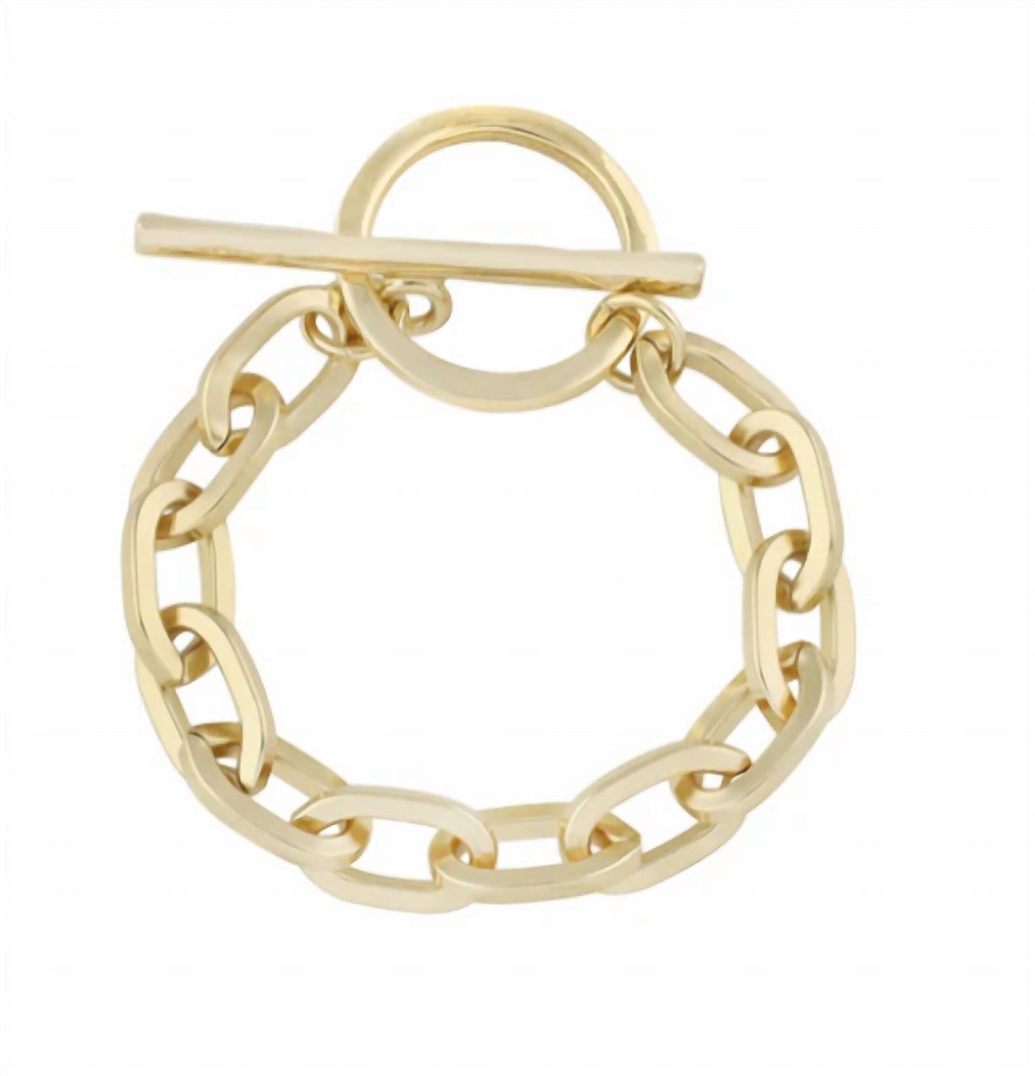L GEORGE Women's Alexa Toggle Bracelet in gold - women's jewelry