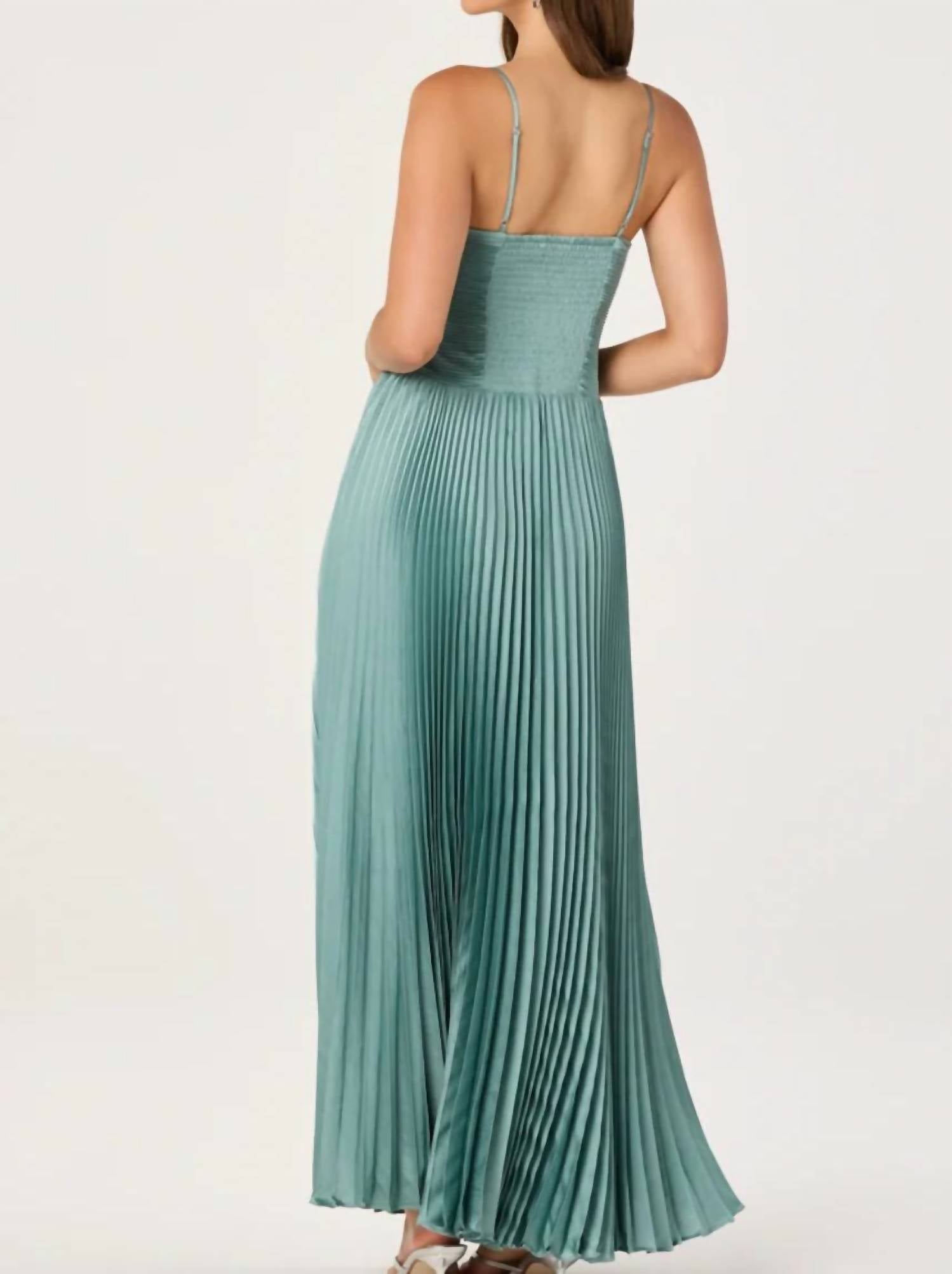 Astr - Alaia Pleated Maxi Dress