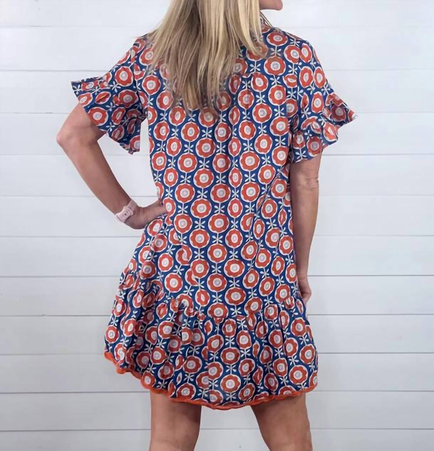 Uncle Frank - Scalloped Shirt Dress