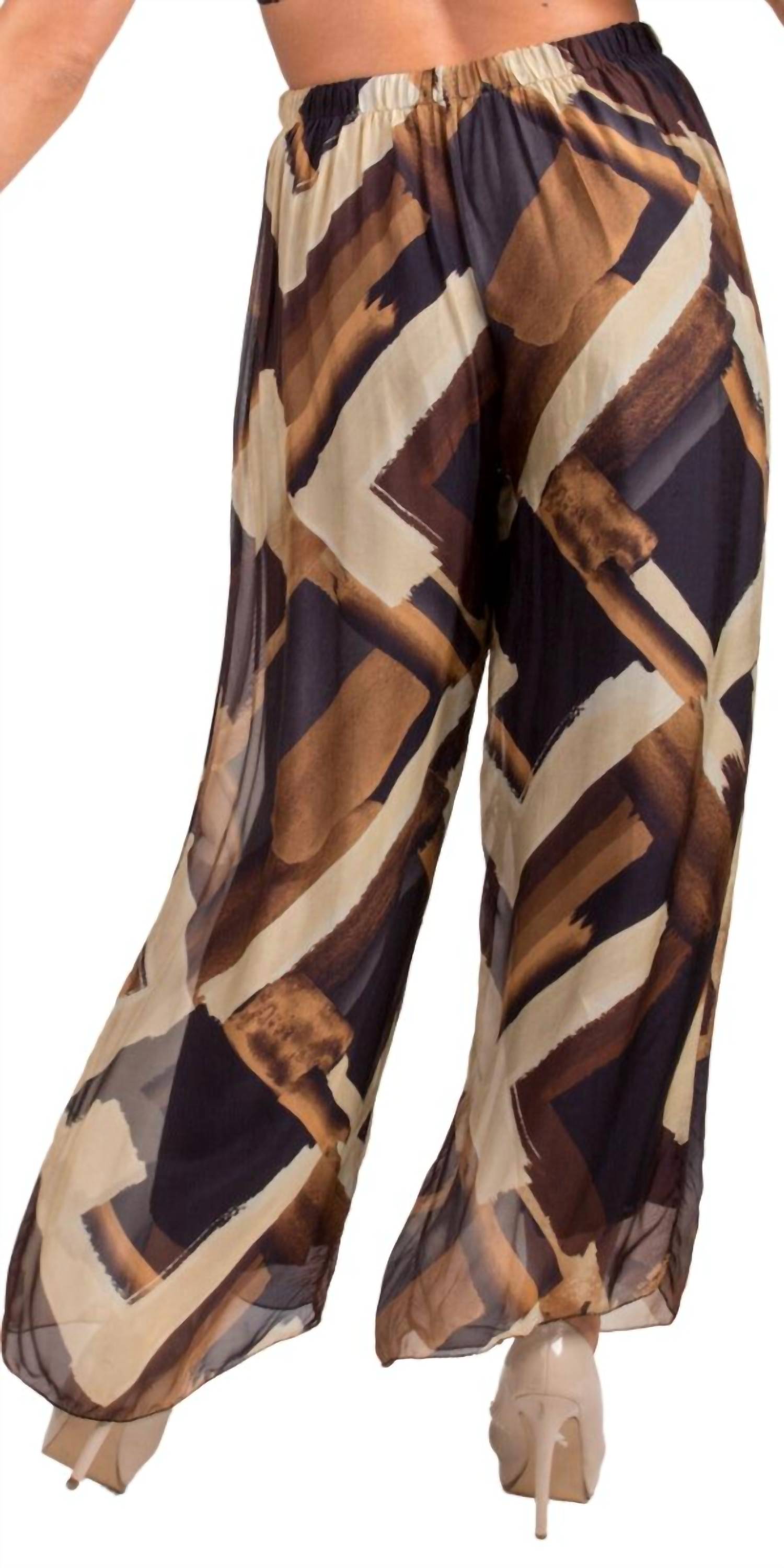 Gigi Moda - Angelo Brushstroke Silk Pants