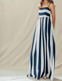 Urban Daizy - Striped Smocked Back Dress