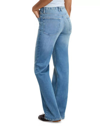 GOOD AMERICAN Good True Straight Jeans in indigo1125 - women's jeans - alternate view