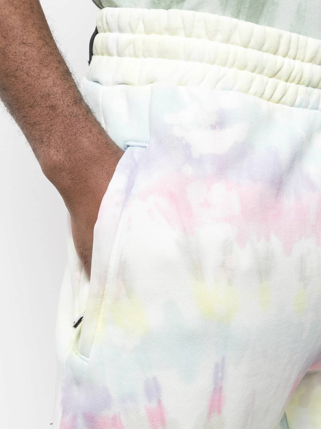 Amiri Drawstring Relaxed Fit Joggers in pastel tie dye - men's pants - alternate view