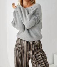 Nekane Nkn - Embroidered Balloon Sleeve Sweater