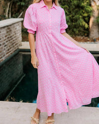 Livro - Rosie Puff Sleeves Maxi Dress