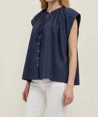 Pinch - Tie Neck Blouse