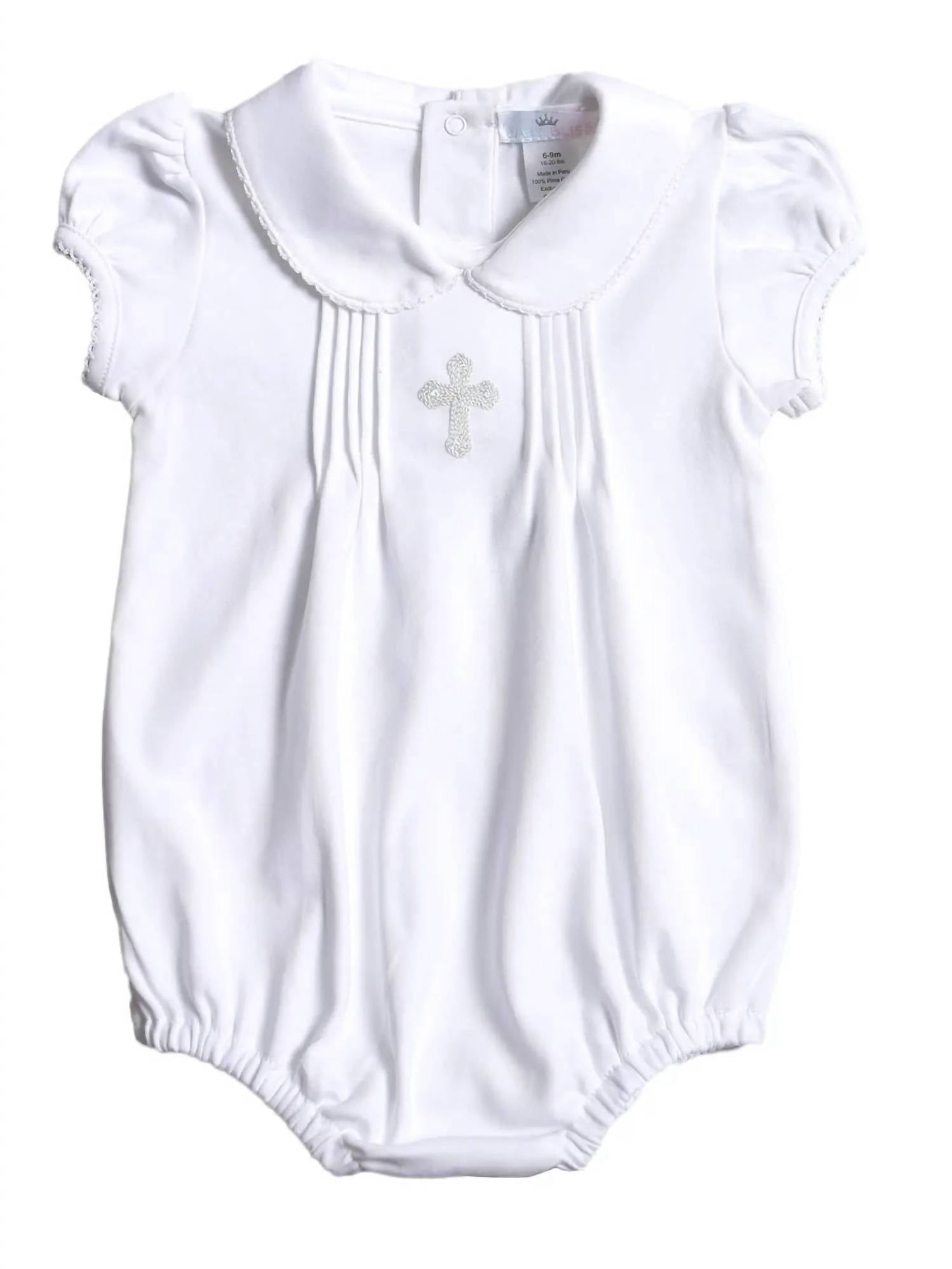 Hug Me First - Girls Embroidered Bubble Onesies