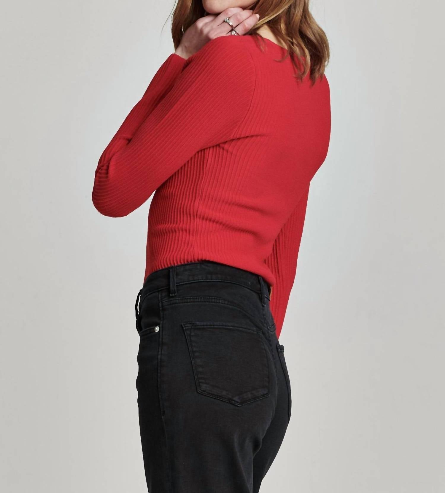 Another Love - Blakeley Sweetheart Neck Rib Top